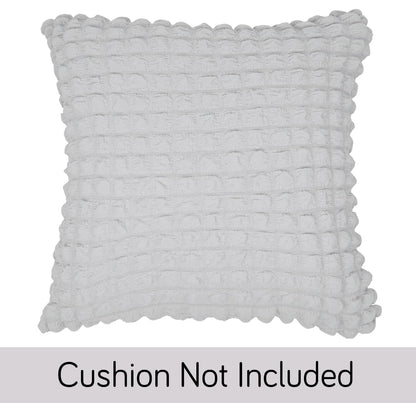 HOKIPO Turkish Bubble Pack of 2 Cushion Cover 18x18, Ash Grey