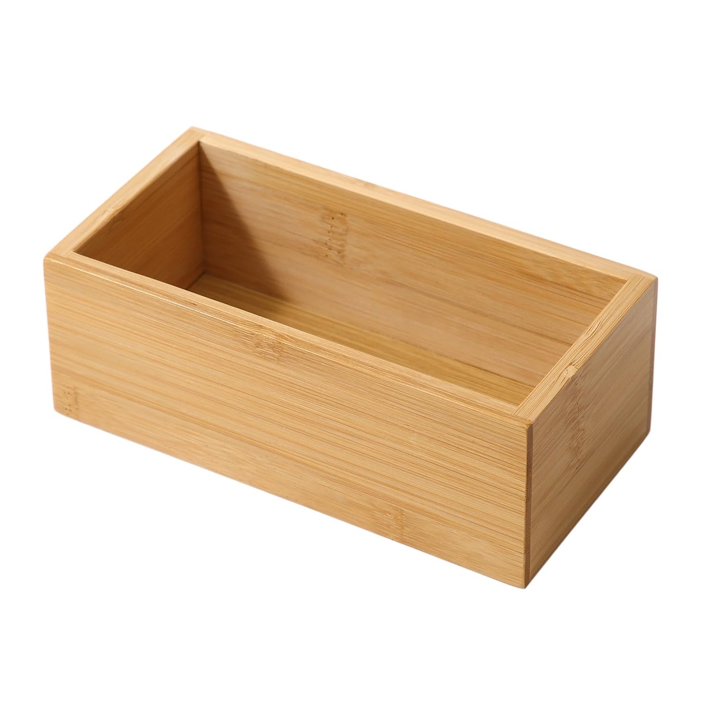 Bamboo Drawer Organizer Storage Box for Home, Bathroom, Kids Room Office Desk Organizer