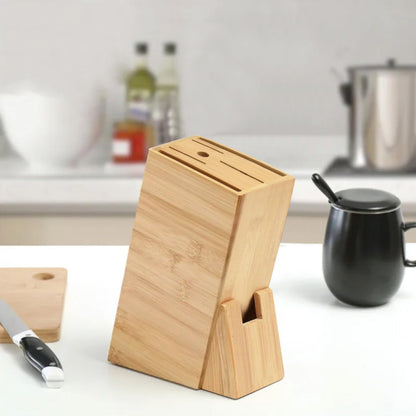 Wooden Knife Holder for Kitchen with 5 Slots