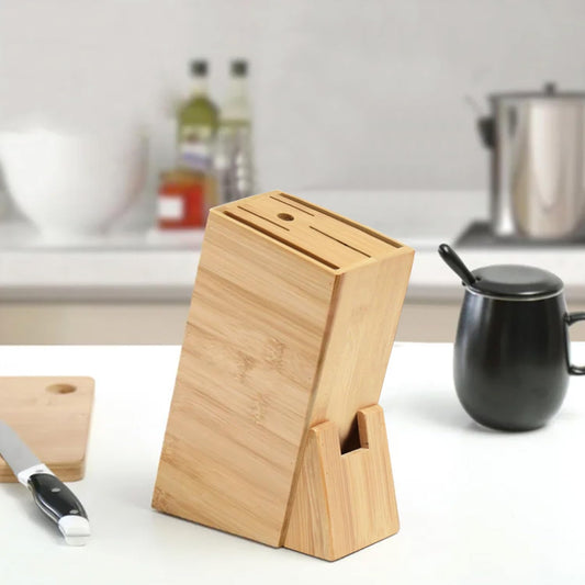 Wooden Knife Holder for Kitchen with 5 Slots