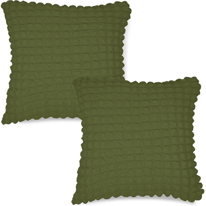 Buy Premium Forest Green Colour Zippered Square Cushion Covers Online