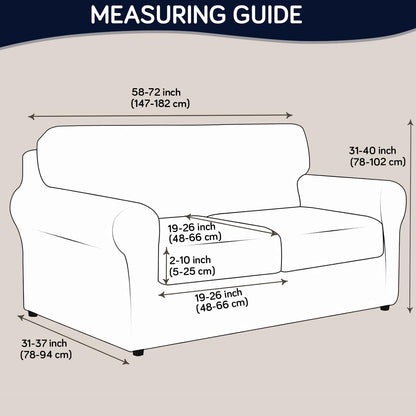 Printed Stretchable Sofa Slipcover with 1/2/3 Pc Separate Seat Cushion Cover for each 1/2/3 Seater, Sunset Botanical Bloom