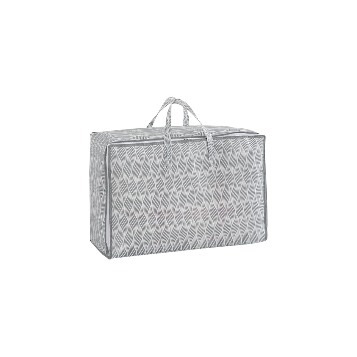 Foldable Clothes & Blanket Storage Bag – Moisture-Resistant, Zippered with Handles