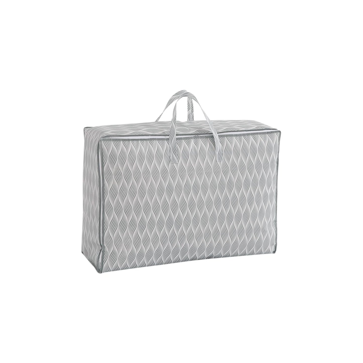 Foldable Clothes & Blanket Storage Bag – Moisture-Resistant, Zippered with Handles