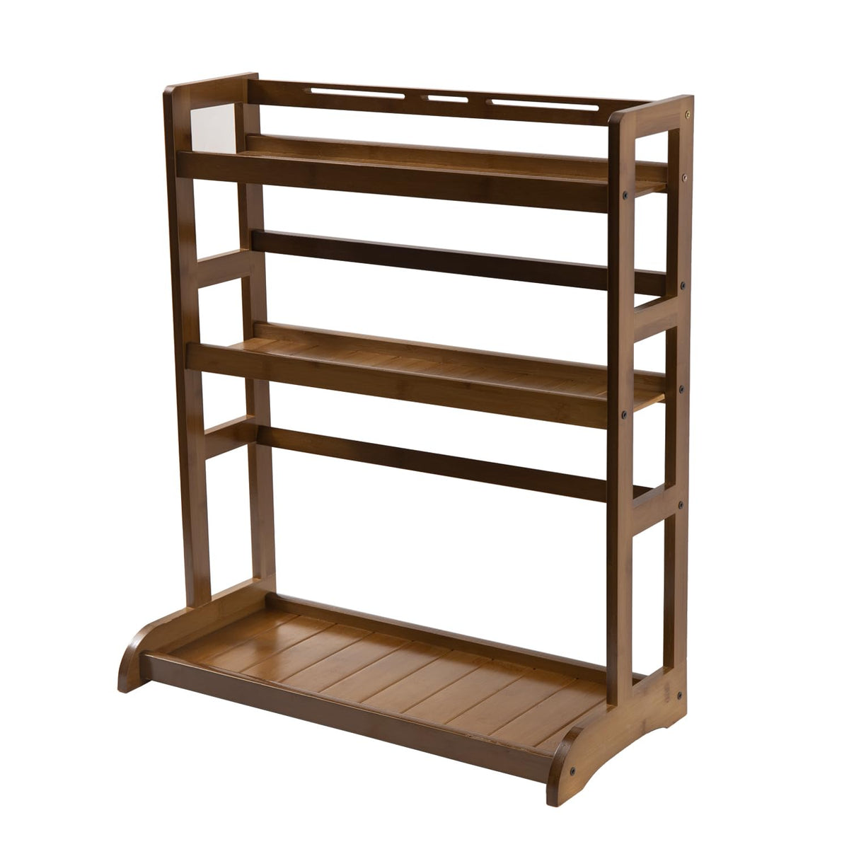 3 Tier Bamboo Rack Organizer for Kitchen Platform Counter Top Rack Storage Shelf Stand
