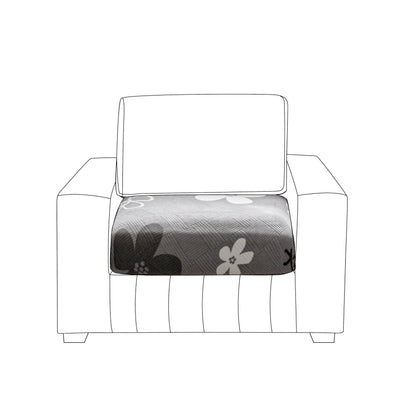Stretchable Thick Fleece Textured Seat Couch Cushion Cover for 1/2/3 Seater, Moon Grey
