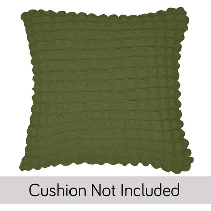 Buy Cute Forest Green Colour Zippered Square Sofa Pillow Covers Online