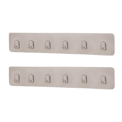 Magic Sticker Series Self Adhesive Bathroom Hook Rail, Hook for Kitchen, Wall Hooks for Hanging, Kitchen Hooks for Hanging Utensils, Key Holder White , Plastic