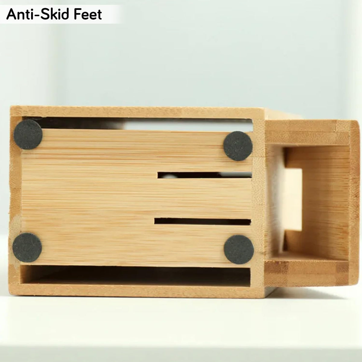 Wooden Knife Holder for Kitchen with 5 Slots