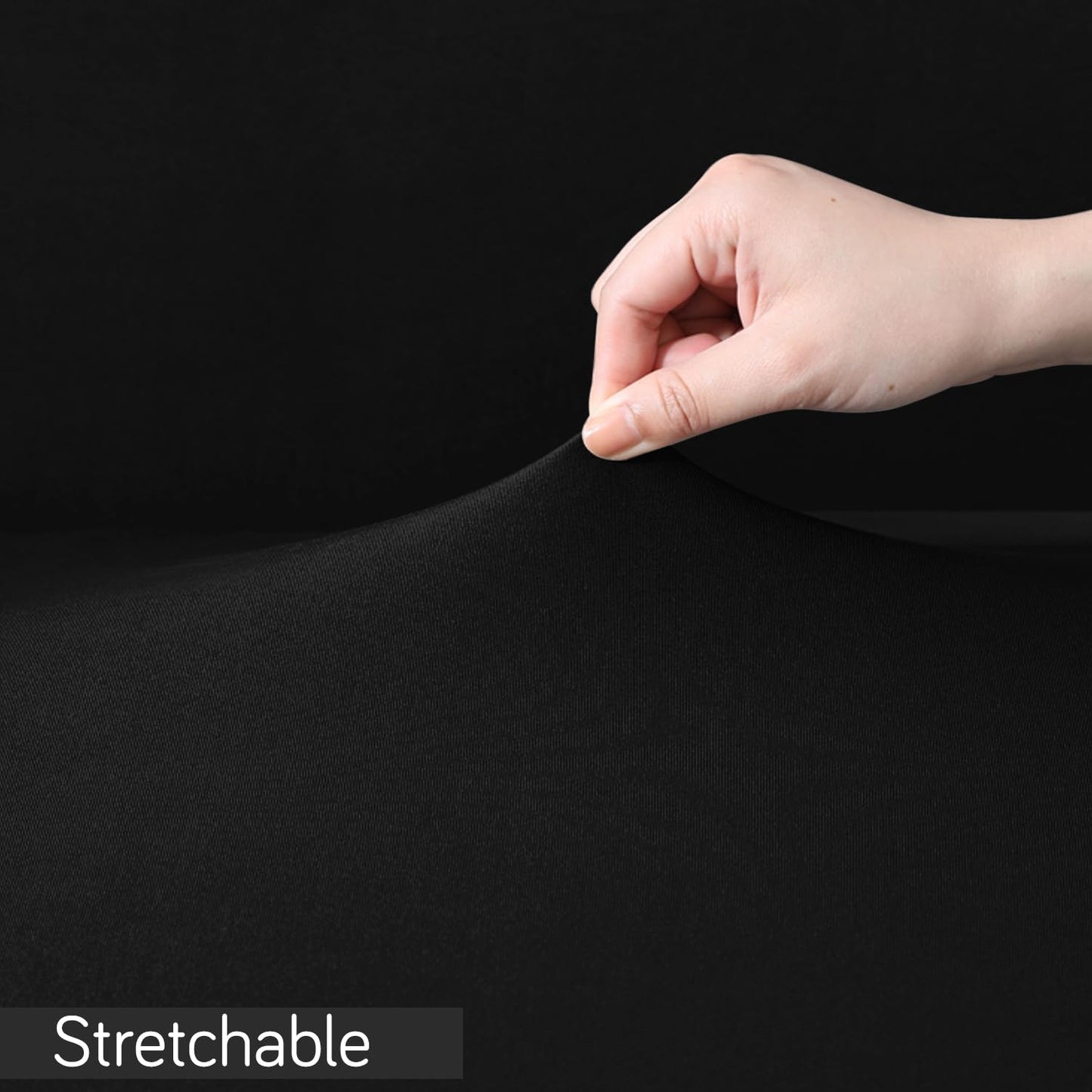 Gaming Chair Cover Stretchable Computer Rotating Chair Seat Covers Slipcover, Black