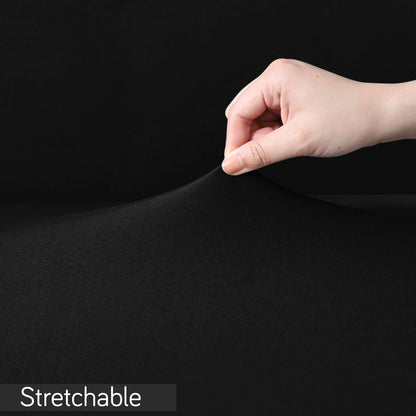 Gaming Chair Cover Stretchable Computer Rotating Chair Seat Covers Slipcover, Black