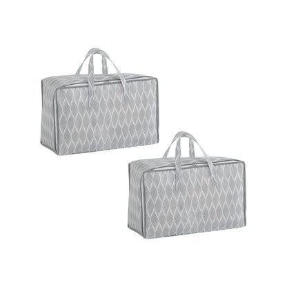 Foldable Clothes & Blanket Storage Bag – Moisture-Resistant, Zippered with Handles