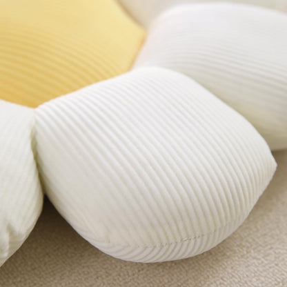 Luxury Flower Plush Decorative Pillow – Ultra-Soft Seating Cushion (42 cm, Swan White)