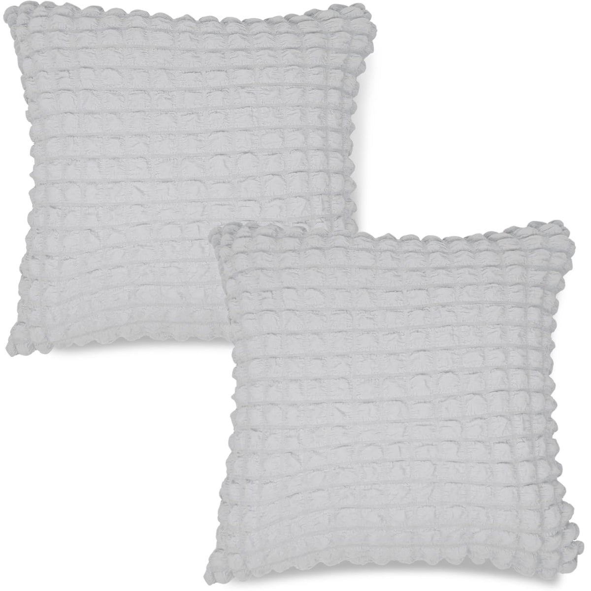 Buy Premium Ash Grey Colour Zippered Square Cushion Covers Online