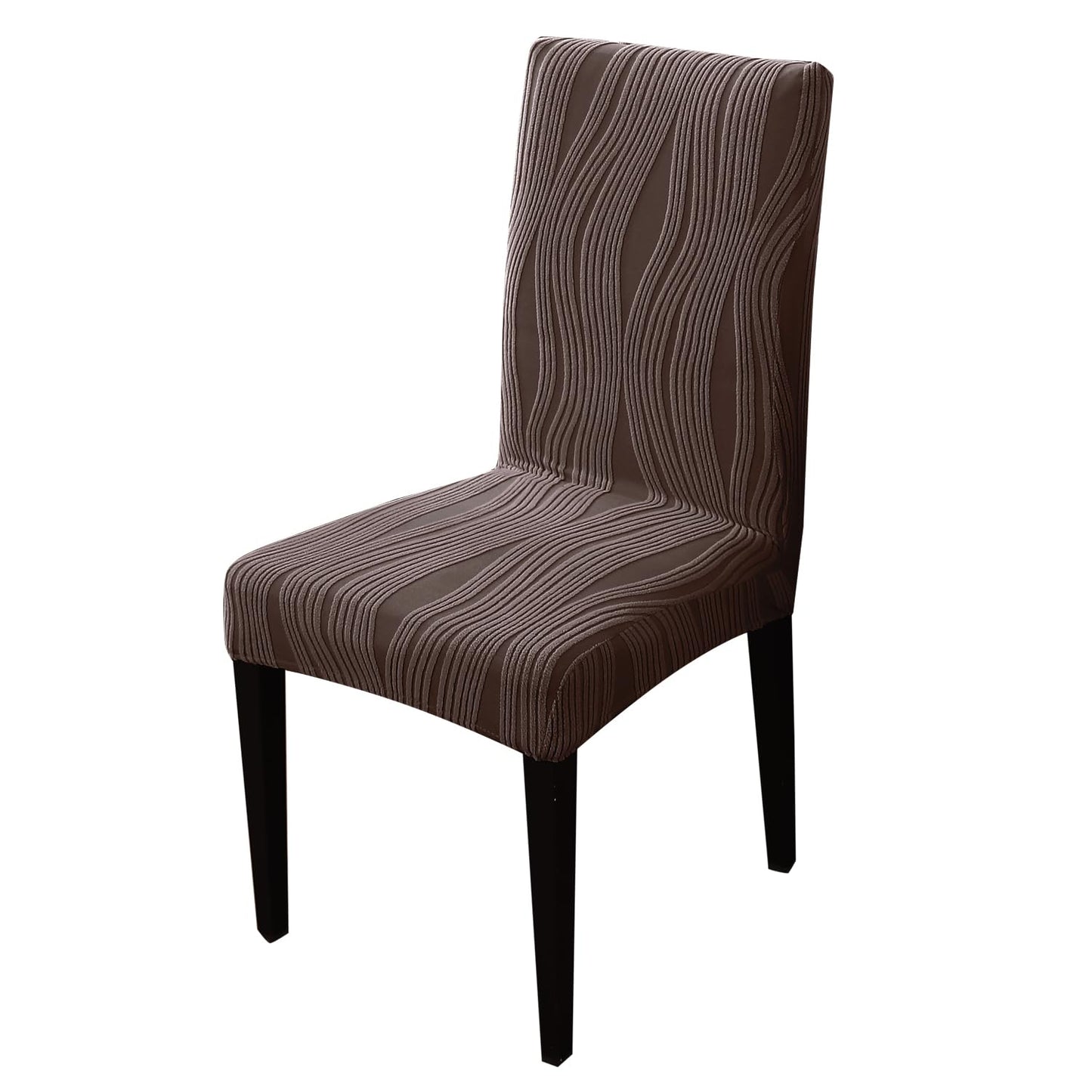 Nestiva Series Stretchable Knitting Jacquard Chair Cover - Chocolate Brown