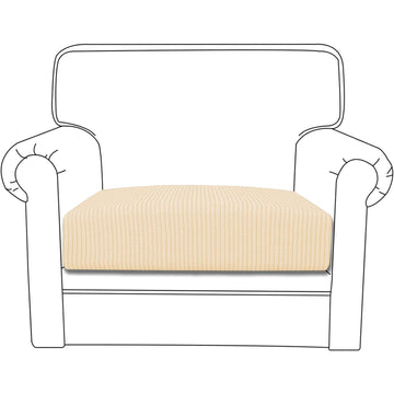 Stretchable Thick Jacquard Textured Seat Cushion Cover for 1/2/3 Seaters / Pieces for Sofa, Beige