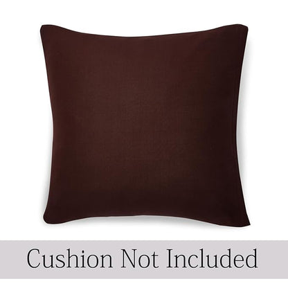 Elastic Stretchable Sofa Cover and Cushion Cover, Chocolate Brown