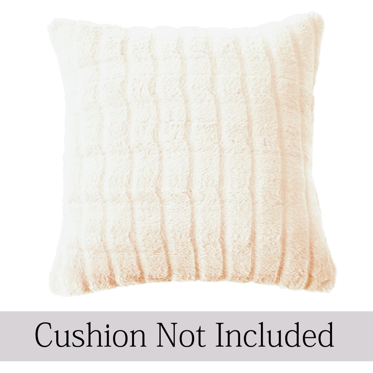 Buy White Colour Premium Zippered Plush Cushion Covers | Square Pillows