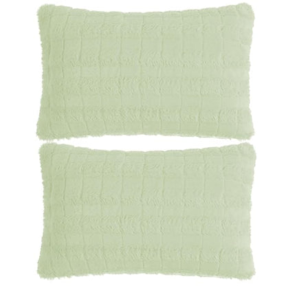 Premium Plush Anti Slip Sofa Cover Mat with 2 Armrest Cover and Cushion Cover, Green