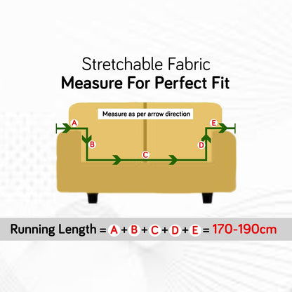 How to measure the size of 2 seater sofa for elastic sofa cover Guide