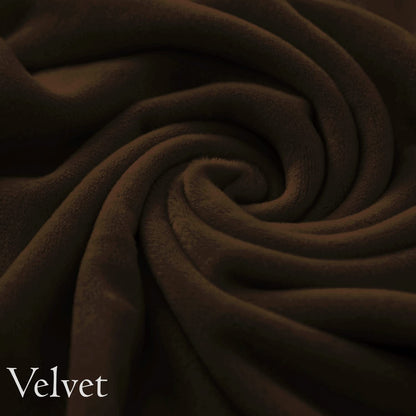 Elastic Stretchable Premium Velvet Sofa Cover, Brown