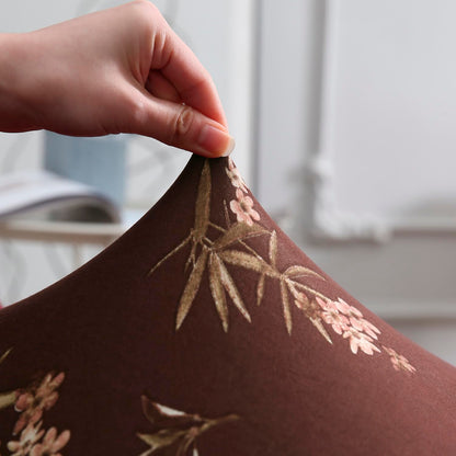 Brown Colour stretchable dining chair covers | Hokipo