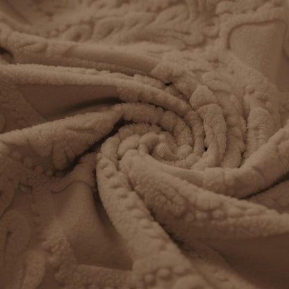 Chair Cover Set of 1/2/4/6, 190 GSM Jacquard, Brown