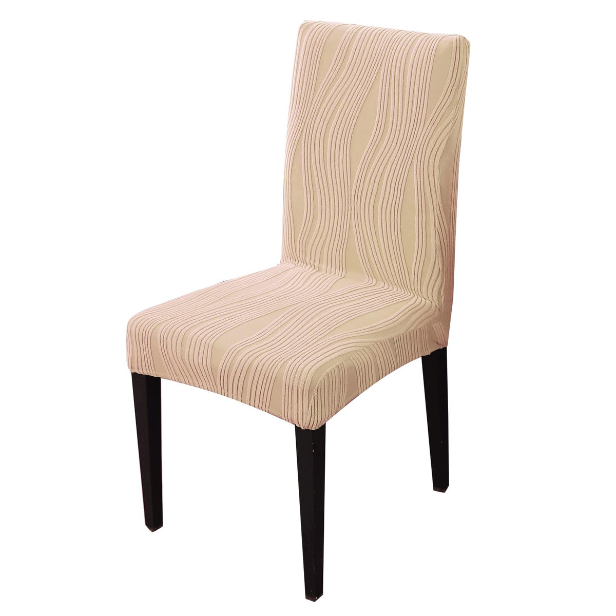 Nestiva Series Stretchable Knitting Jacquard Chair Cover - Blush Beige