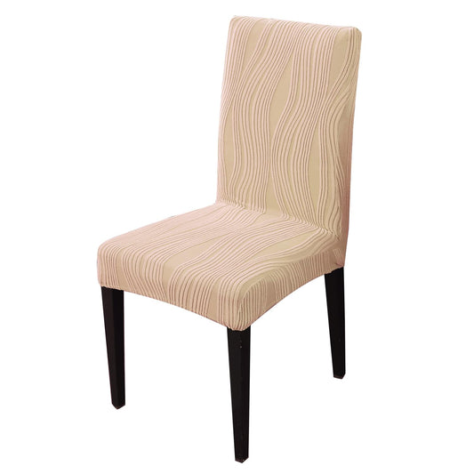 Nestiva Series Stretchable Knitting Jacquard Chair Cover - Blush Beige