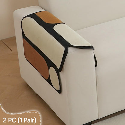 Moderna Curves Anti-Slip Sofa Cover Mat, Oyster Beige