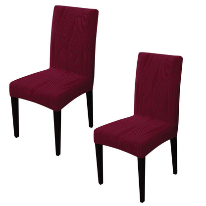 Nestiva Series Stretchable Knitting Jacquard Chair Cover - Burgundy