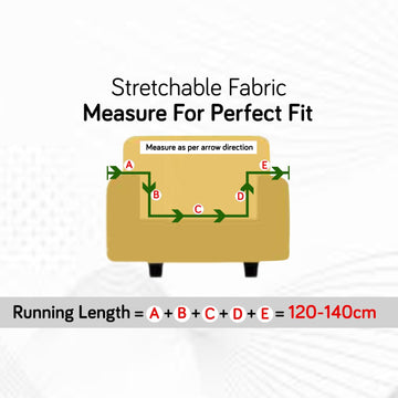 How to measure the size of 1 seater sofa for elastic sofa cover Guide