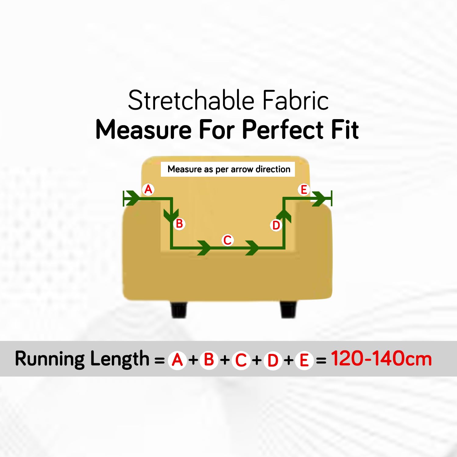 How to measure the size of sofa for elastic sofa cover Guide