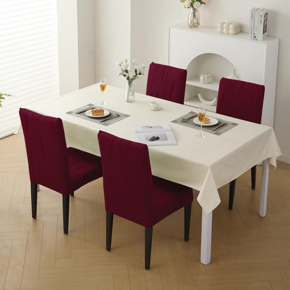 Nestiva Series Stretchable Knitting Jacquard Chair Cover - Burgundy