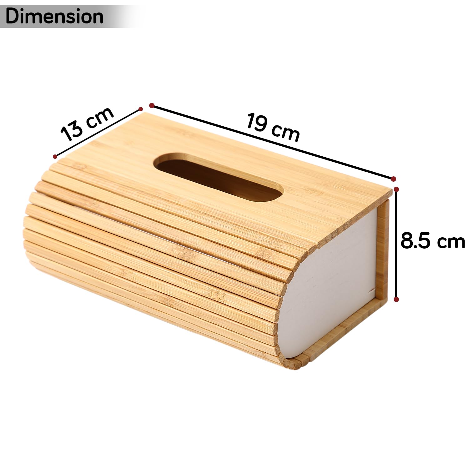 Buy premium brown magnetic wooden tissue box | HOKIPO