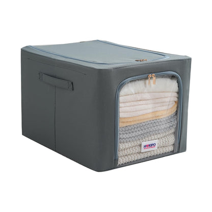 600D Oxford Fabric Wardrobe Organizer for Storage - Grey