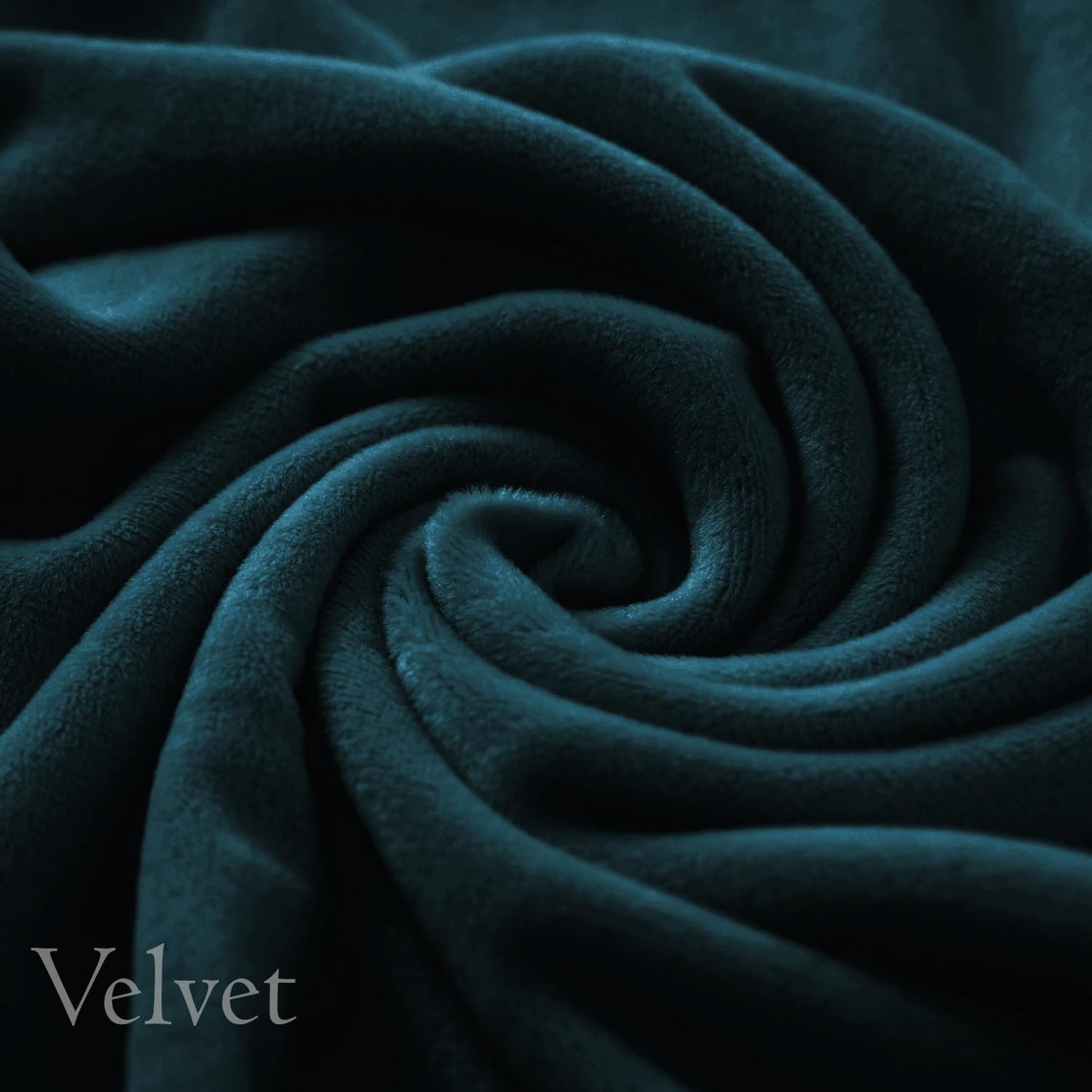 Elastic Stretchable Premium Velvet Dining Chair Cover, Peacock Blue