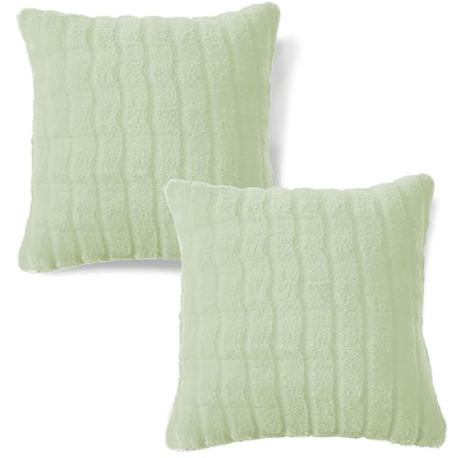 Premium Plush Anti Slip Sofa Cover Mat with 2 Armrest Cover and Cushion Cover, Green
