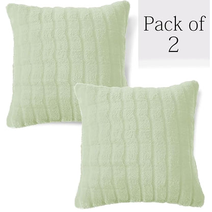 Premium Plush Anti Slip Sofa Cover Mat with 2 Armrest Cover and Cushion Cover, Green