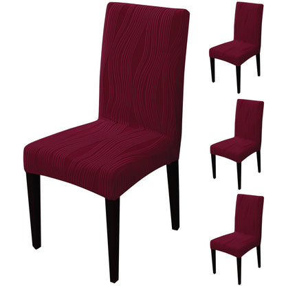 Nestiva Series Stretchable Knitting Jacquard Chair Cover - Burgundy