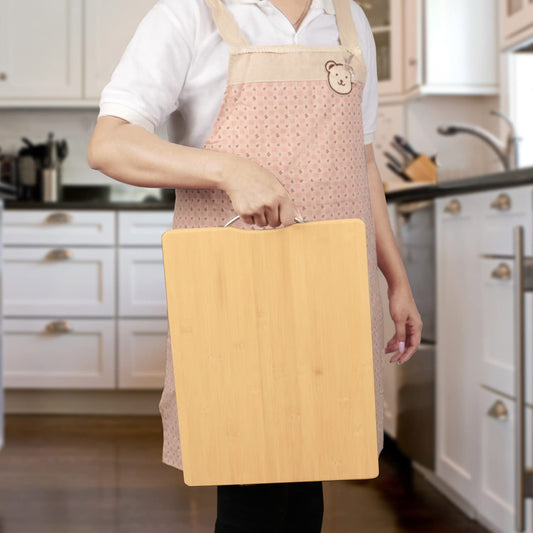 Bamboo Wood Jumbo Chopping Cutting Board for Kitchen - Beige