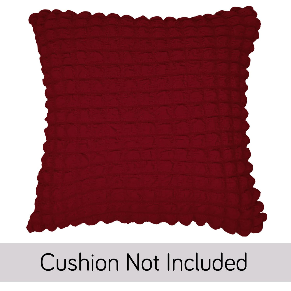 Buy Cute Cherry Red Colour Zippered Square Sofa Pillow Covers Online