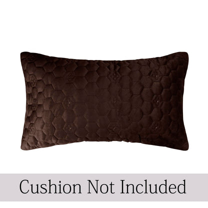 Dutch Velvet Cushion Covers Pack of 2, Coffee Brown