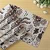 Cotton Jacquard Dining Table Mats, White Spring Flower