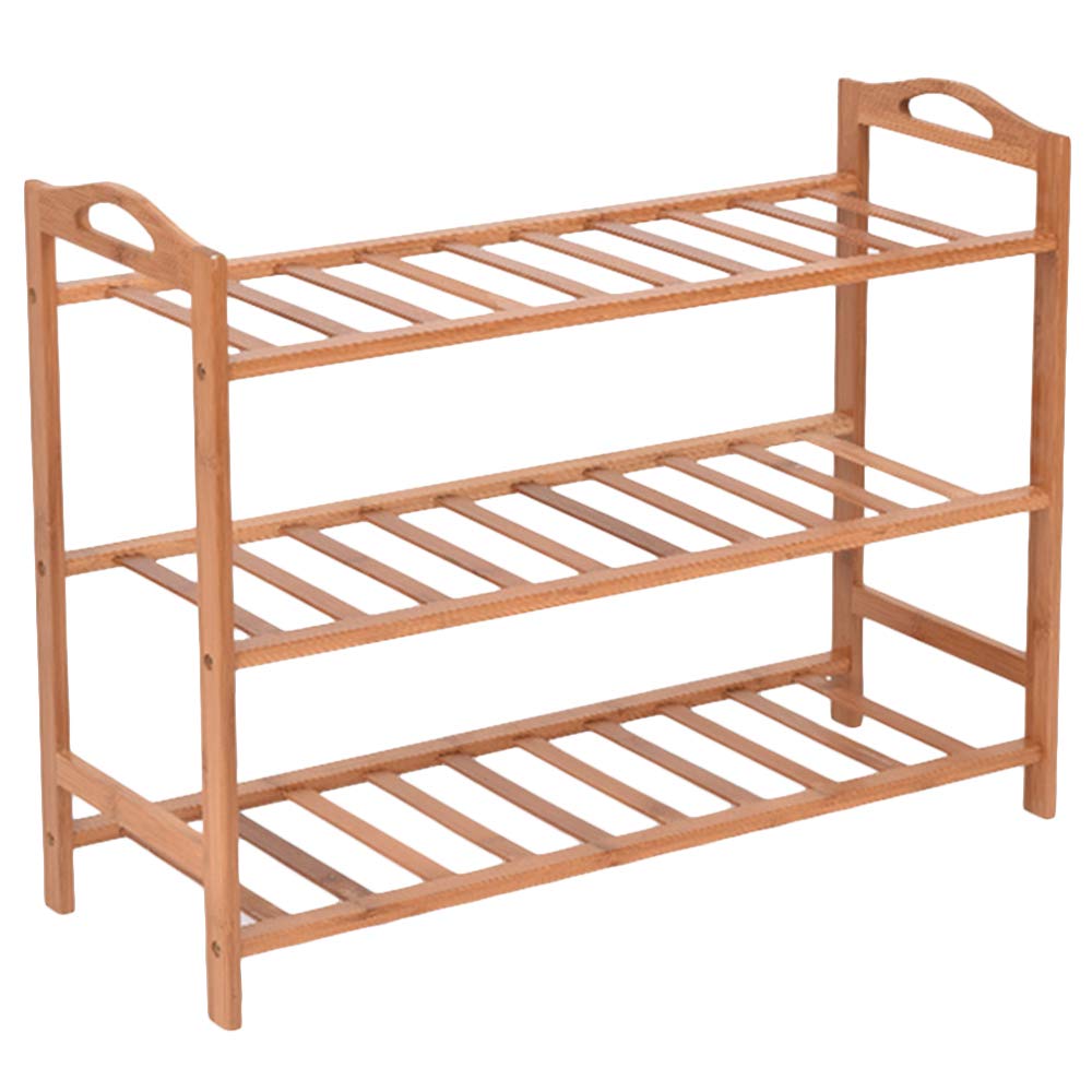 Bamboo 3/4/5 Tier Shoe Racks Slipper Stand Chappal Storage Organizer Utility Racks