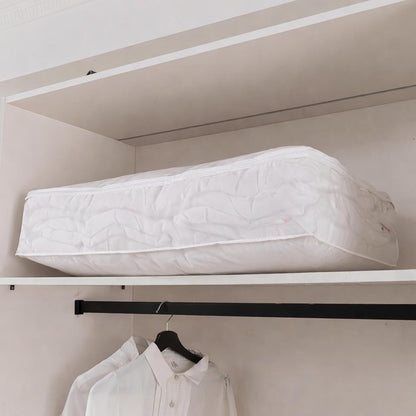 Foldable Clothes Organiser for Wardrobe and Closet Storage Bag - White