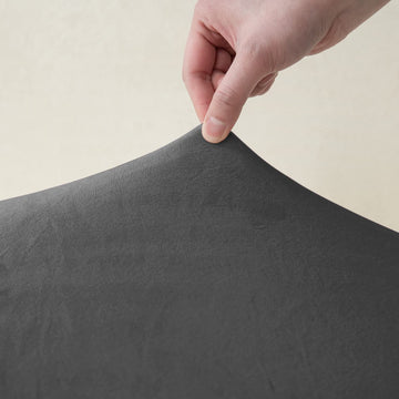 Dark Grey stretchable velvet sofa cover