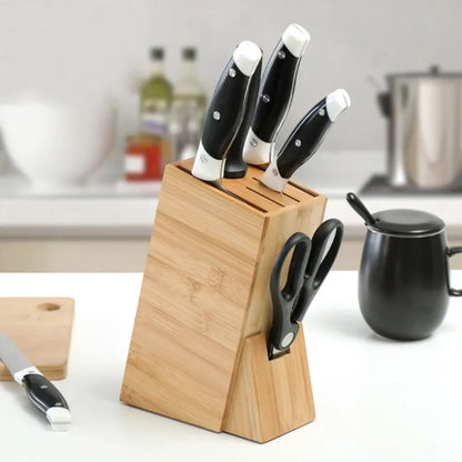 Wooden Knife Holder for Kitchen with 5 Slots