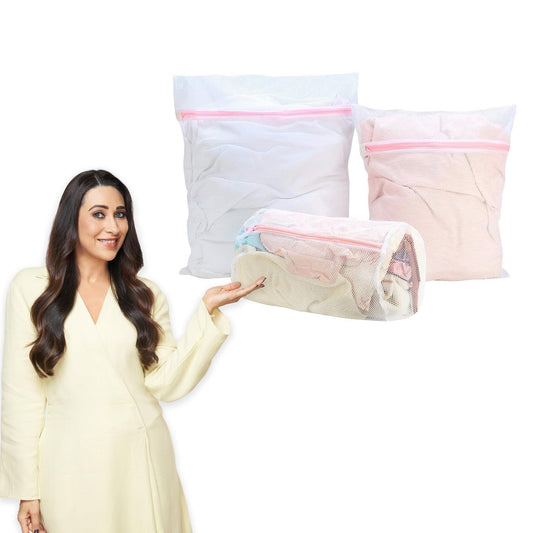 Mesh Laundry Clothes Washing Bag, Pack Of 3