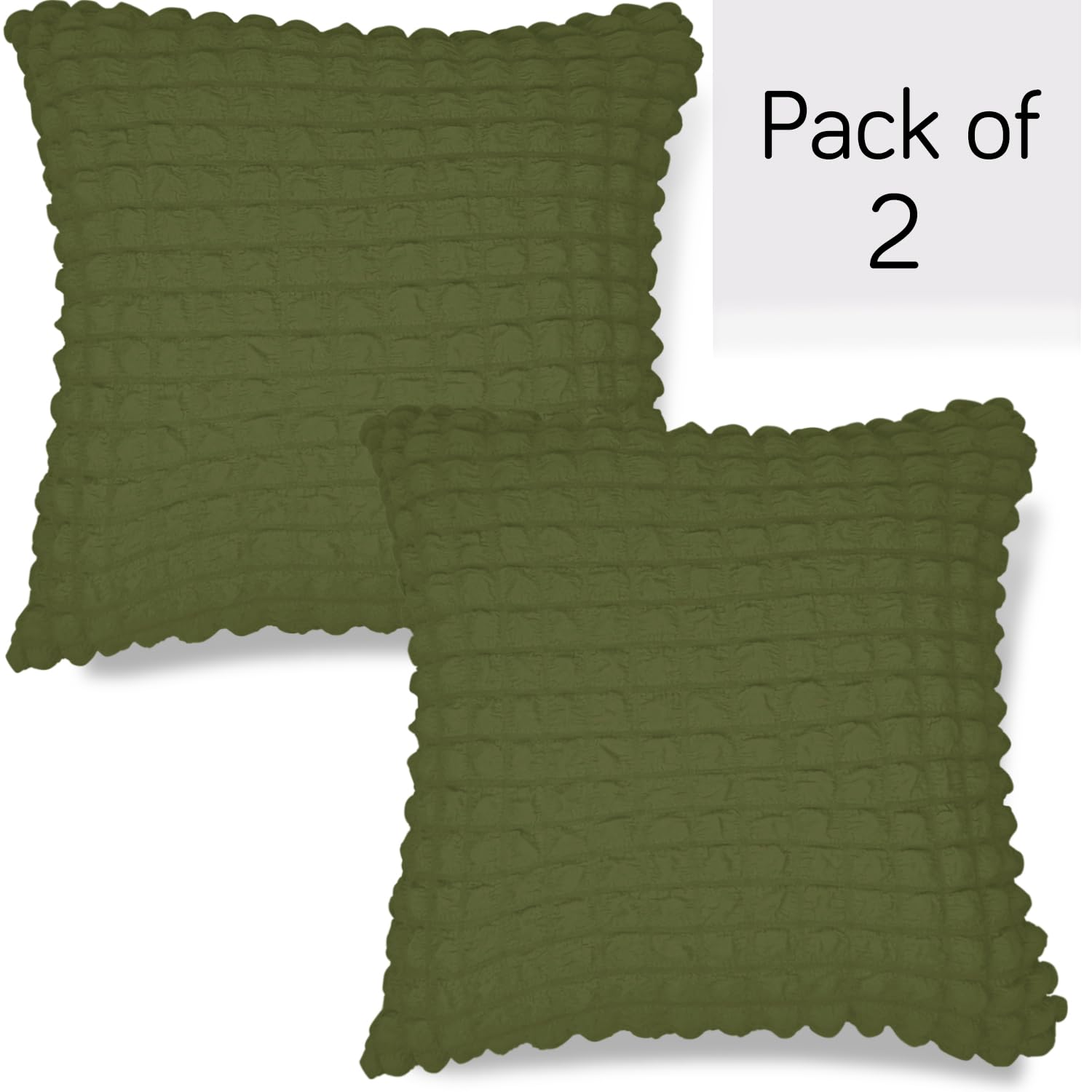 Best Forest Green Colour Zippered Square Pillow Cover